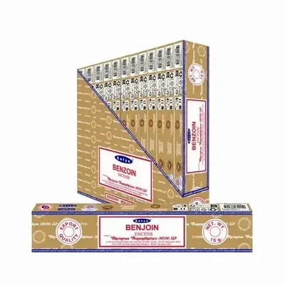Home fragrances - Satya Benzoin Incense 15g - Box of 12 Packs - ARABESK