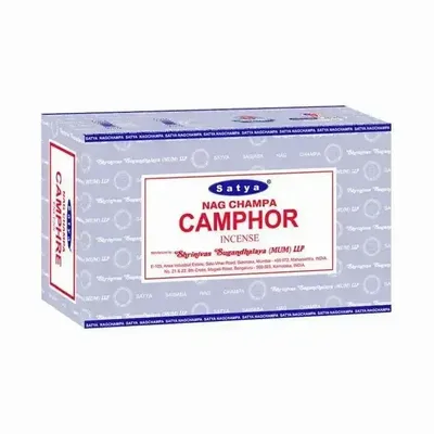 Parfums d'intérieur - Encens Satya Camphre 15g - Boîte De 12 Paquets - ARABESK