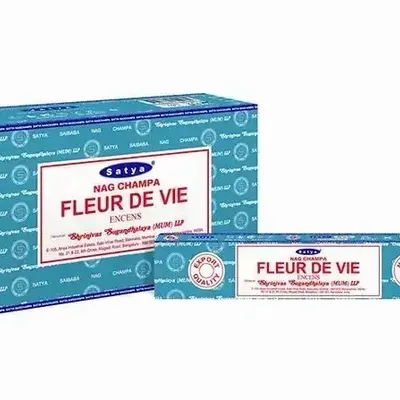 Parfums d'intérieur - Encens Satya Fleur De Vie 15g - Boîte De 12 Paquets - ARABESK