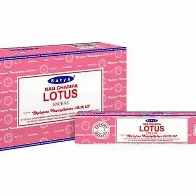 Home fragrances - Satya Lotus Incense 15g - Box of 12 packs - ARABESK