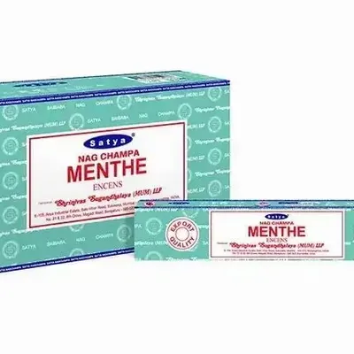 Parfums d'intérieur - Encens Satya Menthe 15g - Boîte De 12 Paquets - ARABESK