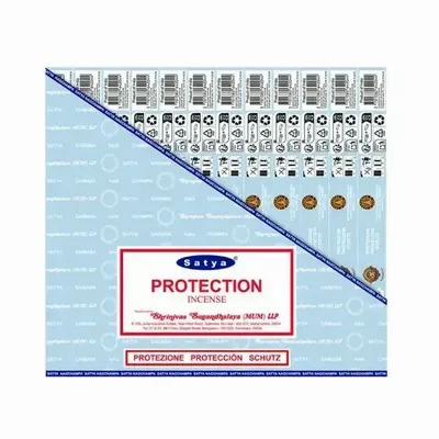 Parfums d'intérieur - Encens Satya Protection 15g -Boîte De 12 Paquets - ARABESK