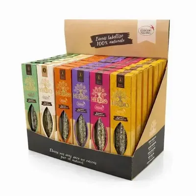 Parfums d'intérieur - Encens Smudge Ecocert Herbio Présentoir 42pcs - ARABESK
