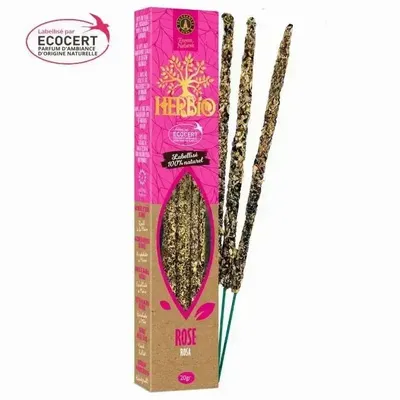 Parfums d'intérieur - Encens Smudge Ecocert Herbio Rose 20g - ARABESK