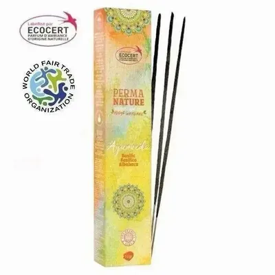 Parfums d'intérieur - Perma Nature Basilic Ayurvédique Labélisée Ecocert-Commerce Équitable 15g - ARABESK