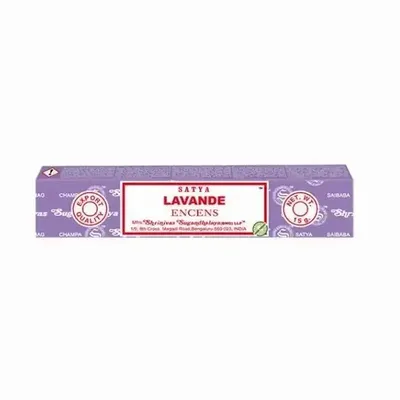 Parfums d'intérieur - Encens SATYA Lavande 15g - Boîte de 12 paquets - ARABESK