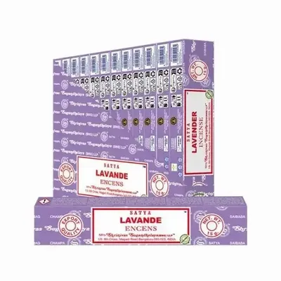 Parfums d'intérieur - Encens SATYA Lavande 15g - Boîte de 12 paquets - ARABESK