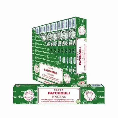 Home fragrances - Encens SATYA Patchouli 15g - Boîte de 12 paquets - ARABESK