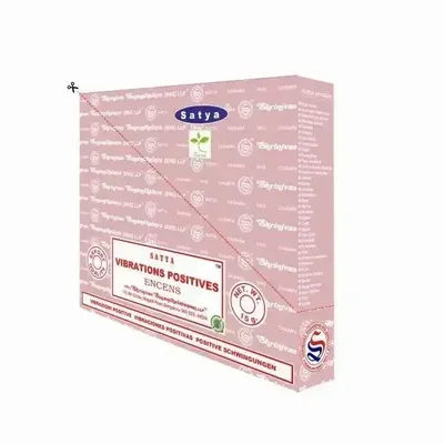 Parfums d'intérieur - Encens SATYA Positive Vibe 15g - Boîte de 12 paquets - ARABESK