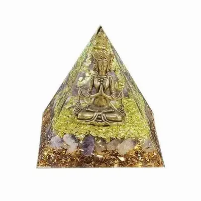 Objets de décoration - Orgonite Pyramide Shiva + Amethyste - ARABESK