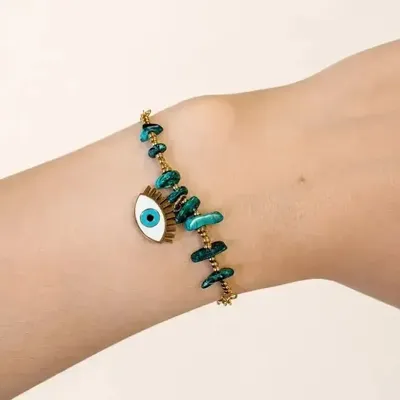 Bracelets - Malachite A Protection Bracelet – Evil Eye - ARABESK