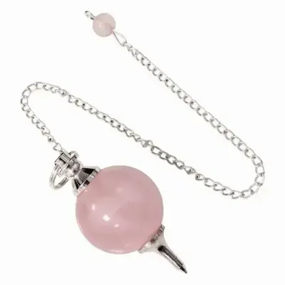 Pendule Sphère Quartz Rose 4cm - ARABESK