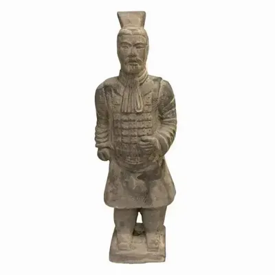 Decorative objects - Black Armored Warrior Terracotta Statue 26cm - ARABESK
