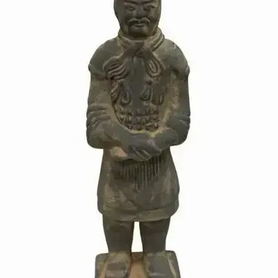 Decorative objects - Black Terracotta General Statue 21cm - ARABESK