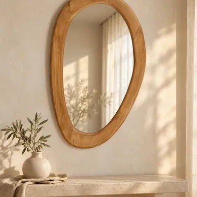 Mirrors - The Organic Mirror - Natural - M - BAZAR BIZAR LIVING