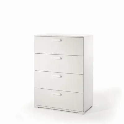 Chests of drawers - 4-Drawer Chest of Drawers with Metal Guides - TERRANEO