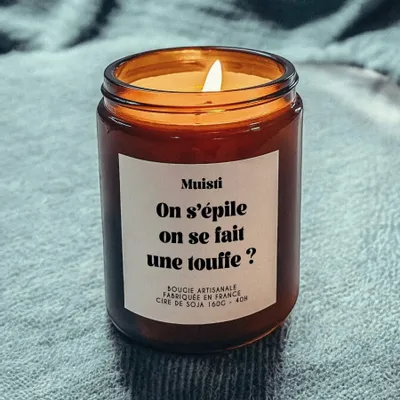 Gifts - Scented Candle - Shave or Grow a Bush? - White Musk - 160g - MUISTI