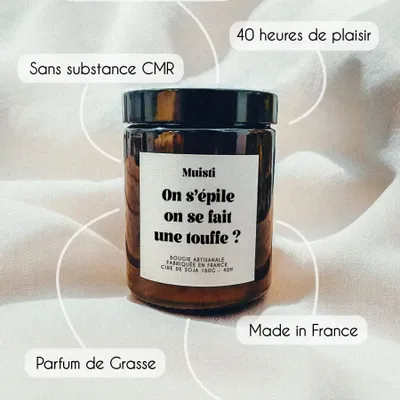 Gifts - Scented Candle - Shave or Grow a Bush? - White Musk - 160g - MUISTI
