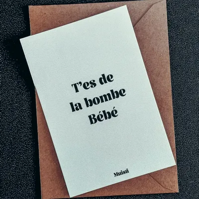 Card shop - Postcard message - You're awesome, baby - Size 10x15cm - MUISTI