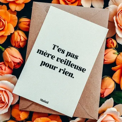 Carterie - Carte postale message - T'es pas mère veilleuse pour rien – Format 10x15cm - MUISTI