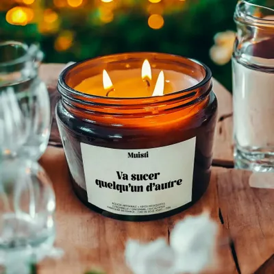 Gifts - Mosquito Repellent Candle - Go suck someone else's breath - Citronella - 450g - MUISTI