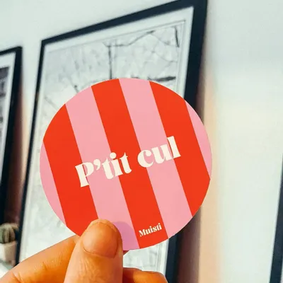 Carterie - Sticker - P'tit cul – 8cm - MUISTI