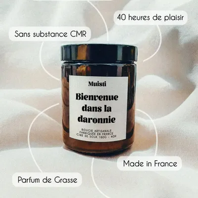 Gifts - Scented Candle - Welcome to the Daronnie - White Musk - 160g - MUISTI