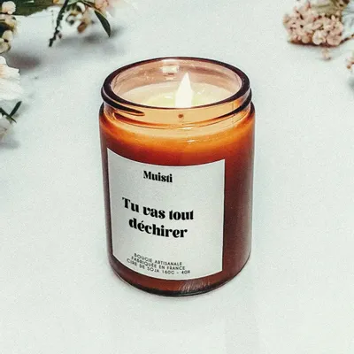 Gifts - Scented Candle - You're Gonna Rock It - White Musk - 160g - MUISTI