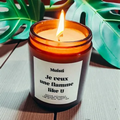 Gifts - Scented Candle - I Want a Flame Like U - White Musk - 160g - MUISTI