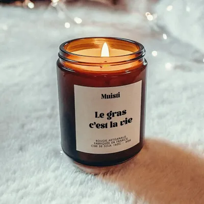 Gifts - Scented Candle - Fat is Life - White Musk - 160g - MUISTI