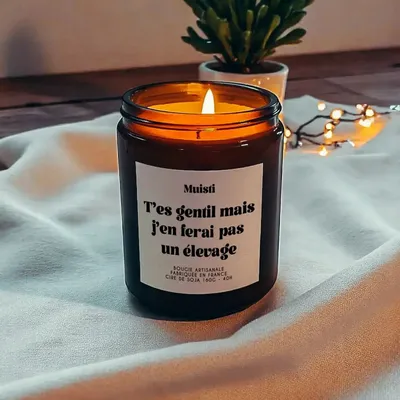 Gifts - Scented Candle - You're nice, but I won't breed them - White Musk - 160g - MUISTI