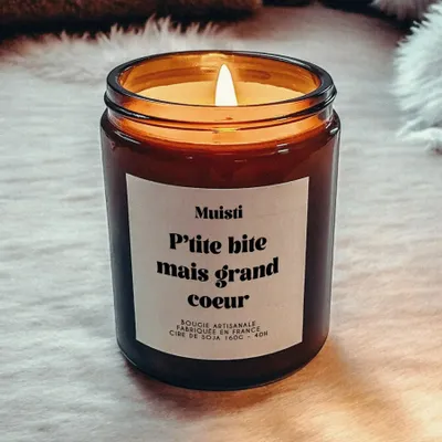 Gifts - Scented Candle - Small penis but big heart - White musk - 160g - MUISTI