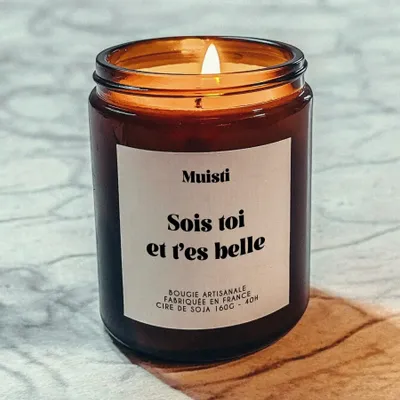 Gifts - Scented Candle - Be yourself and you're beautiful - White Musk - 160g - MUISTI