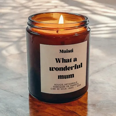 Gifts - Scented Candle - What a wonderful mum - White Musk - 160g - MUISTI