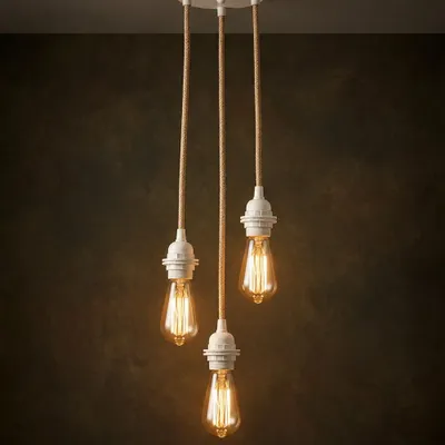 Plafonniers - Douille Plafond - Blanc Naturel - 3 Fixations - BAZAR BIZAR LIVING