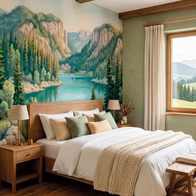 Wallpaper - Custom wall decor - COMBE DU LAC - LGD01 DECOR MURAL SUR MESURE