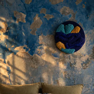 Design carpets - MURAL, UNIQUE PIECE, BLUE AURA - ATELIER SAGRADO