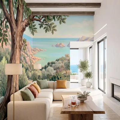 Papiers peints - Décor mural sur mesure - CORSICA - LGD01 DECOR MURAL SUR MESURE