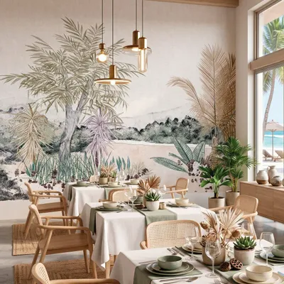 Wallpaper - Custom wall decor - EDEN - LGD01 DECOR MURAL SUR MESURE