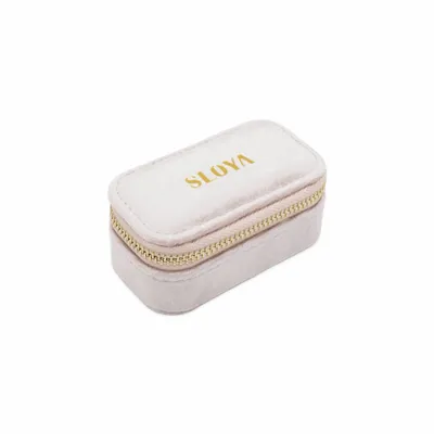 Bijoux - Mini boîte à bijoux velours rose pêche - SLOYA