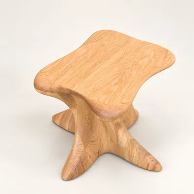 Tabourets - Harmonia | Tabouret Sculpté Exclusif | Chêne Européen Massif - NEXART