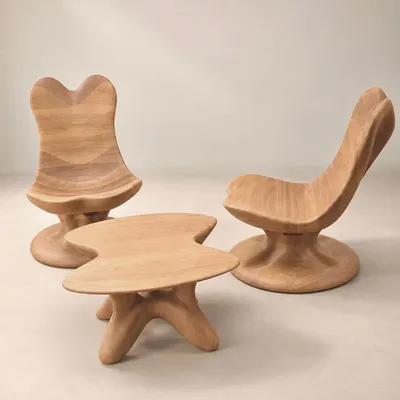 Chaises longues - Collection Athena | Série Lounge Exclusive | Chêne Européen Massif - NEXART