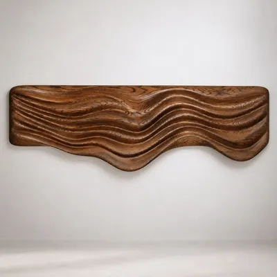 Decorative objects - Poseidon | Sculpted Wall Art | Eurpean Oak Wood - NEXART