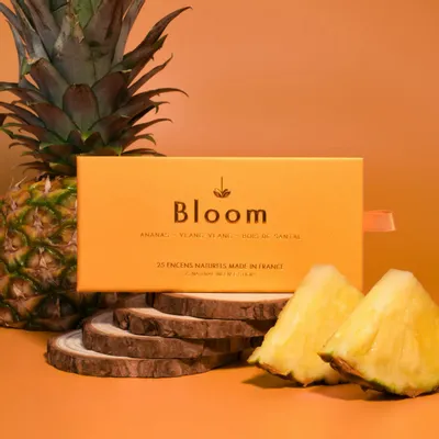 Parfums d'intérieur - Coffret de 25 encens Sweet Sand : Bois de Santal - Ananas - Ylang Ylang - BLOOM FRANCE
