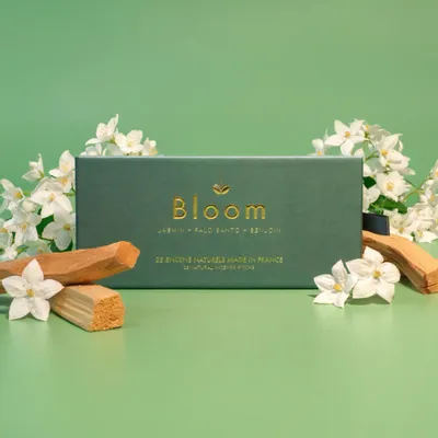 Parfums d'intérieur - Coffret de 25 encens Dragonfly : Palo Santo - Benjoin - Jasmin - BLOOM FRANCE