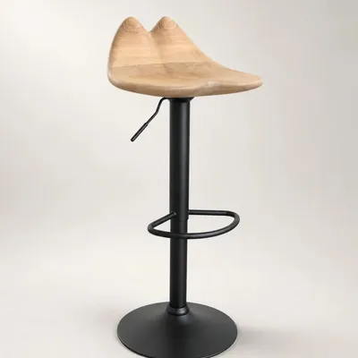 Chaises - Lyra | Chaise de Bar Sculpturale | Chêne Européen Massif - NEXART