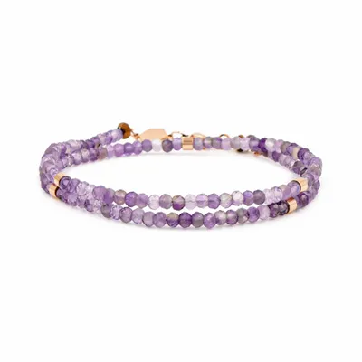 Bijoux - Bracelet Lumia en pierres Améthyste - SLOYA