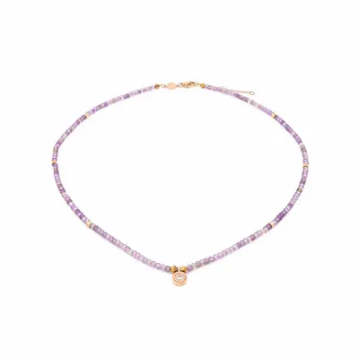 Cadeaux - Collier Lumia en pierres Améthyste - SLOYA