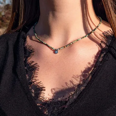 Cadeaux - Collier Lumia en pierres Turquoise - SLOYA