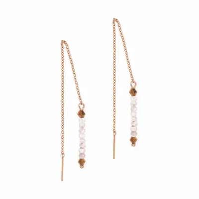 Cadeaux - Boucles d'oreilles pendantes Lumia en pierres de Lune - SLOYA
